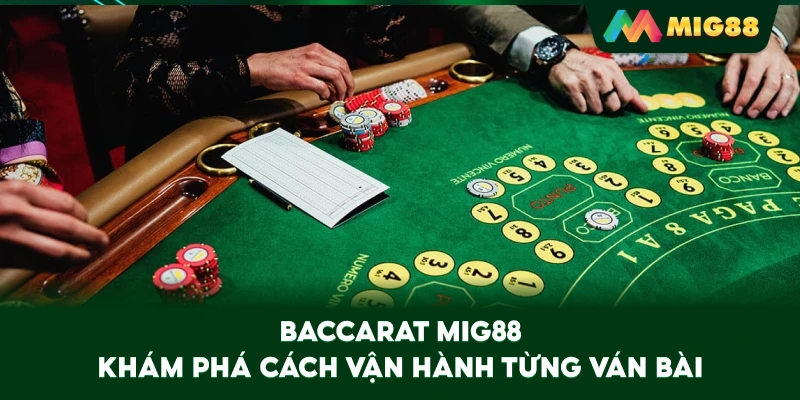 Baccarat MIG88 khám phá cách vận hành từng ván bài